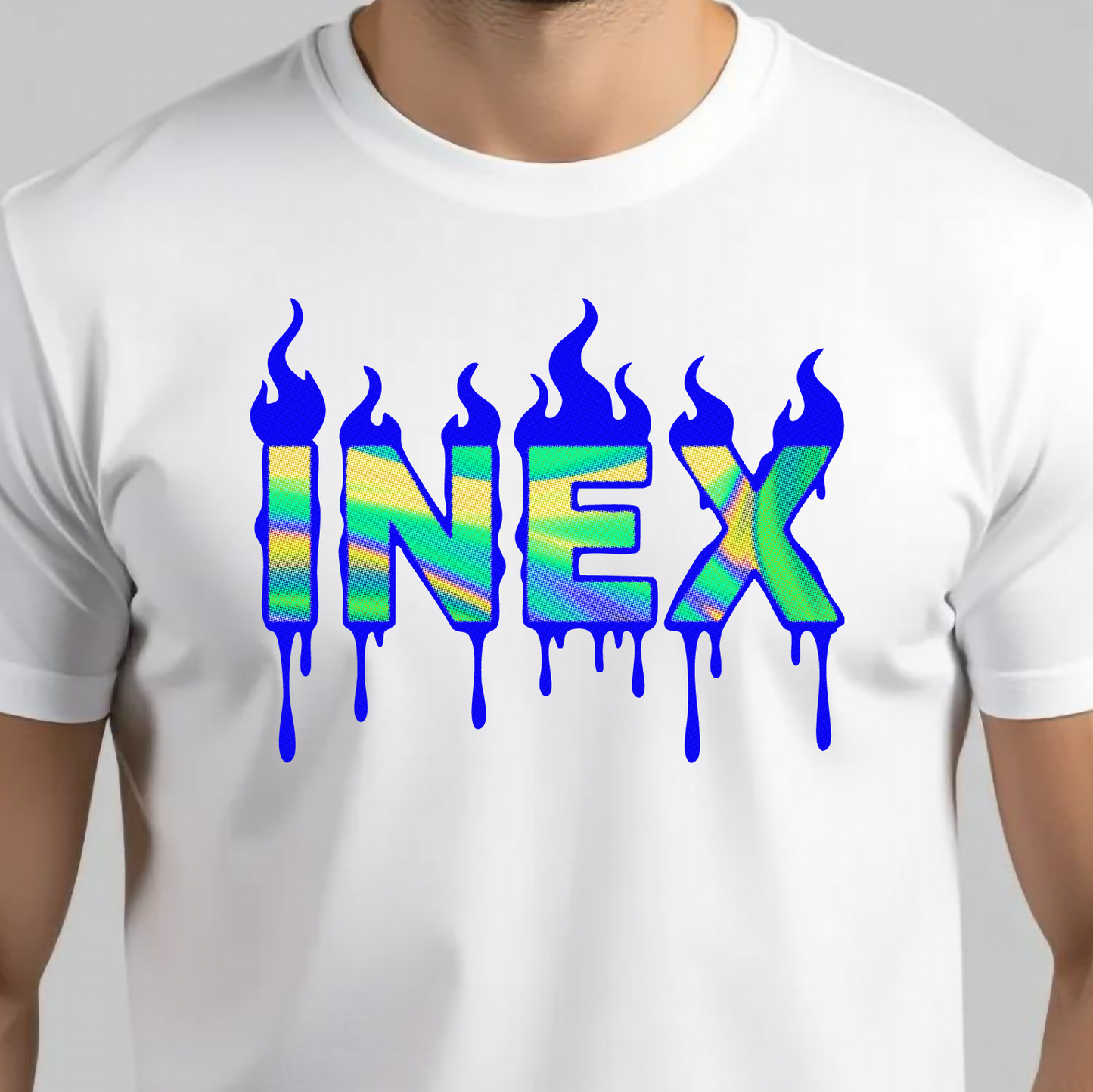 FIRE DRIP HOLOGRAPHIC T-SHIRT