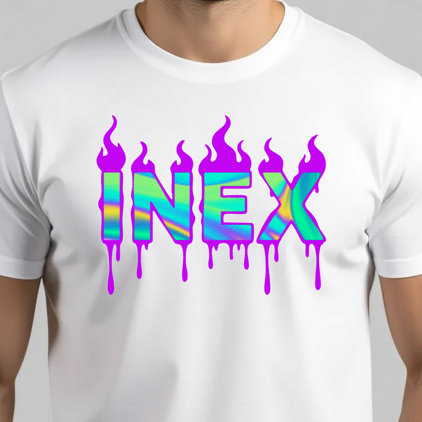 FIRE DRIP HOLOGRAPHIC T-SHIRT